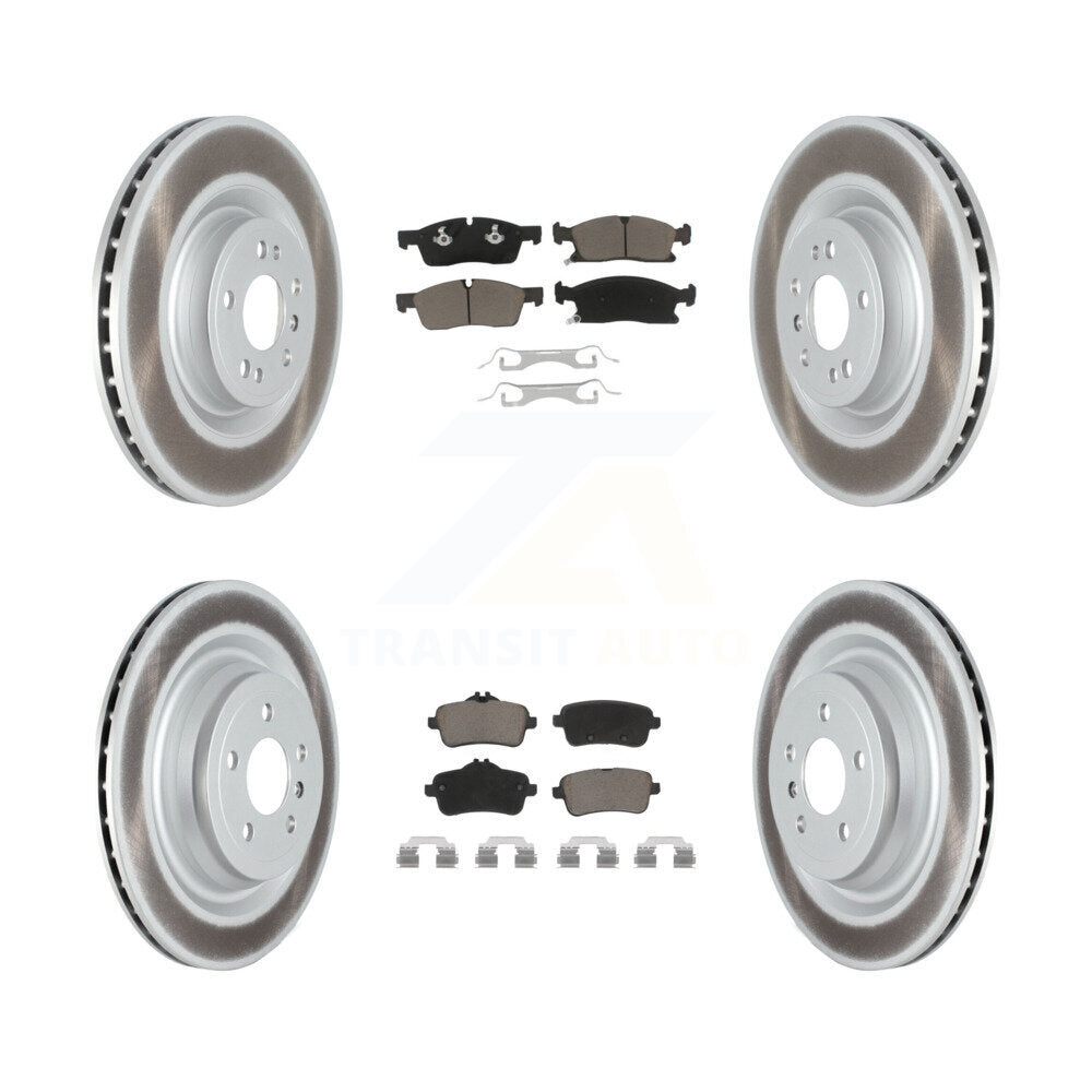 Front Rear Coat Brake Rotor Ceramic Pad Kit For Mercedes-Benz GLS450 GL450 GL350