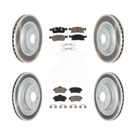 Front Rear Coat Brake Rotor Ceramic Pad Kit For Mercedes-Benz GLS450 GL450 GL350