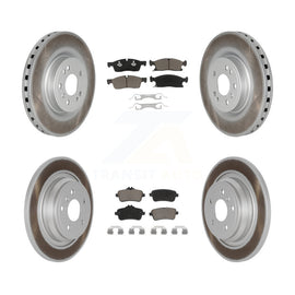 Front Rear Coat Brake Rotor Ceramic Pad Kit For Mercedes-Benz ML350 GLE350 ML250