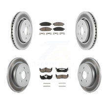 Load image into Gallery viewer, Front Rear Coated Brake Rotors Ceramic Pad Kit For Jeep Grand Cherokee Commander