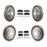 Front Rear Coat Brake Rotor Ceramic Pad Kit For Land Rover Range Sport Discovery