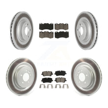 Load image into Gallery viewer, Front Rear Coated Disc Brake Rotors &amp; Ceramic Pad Kit For Land Rover Range Sport