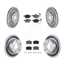 Charger l'image dans la galerie, Front Rear Coated Disc Brake Rotors And Ceramic Pads Kit For Volkswagen Passat