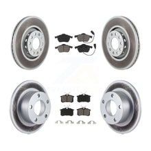 Charger l'image dans la galerie, Front Rear Coated Disc Brake Rotors And Ceramic Pads Kit For Audi A6