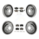 Front Rear Coated Disc Brake Rotors And Ceramic Pads Kit For Volkswagen Beetle