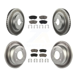 Front Rear Coat Brake Rotors Ceramic Pad Kit For Hyundai Tucson Kia Sportage FWD
