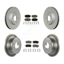 Charger l'image dans la galerie, Front Rear Coated Disc Brake Rotor And Ceramic Pad Kit For Kia Forte Koup Forte5