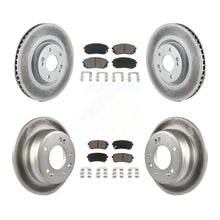Load image into Gallery viewer, Front Rear Coated Disc Brake Rotors And Ceramic Pads Kit For Hyundai Tucson