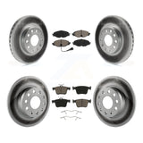 Front Rear Coat Disc Brake Rotors Ceramic Pad Kit For Audi A3 Quattro Volkswagen