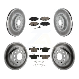 Front Rear Coat Brake Rotor Ceramic Pad Kit For Audi A3 Quattro Sportback e-tron