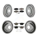 Front Rear Coat Brake Rotor Ceramic Pad Kit For Audi A3 Quattro Sportback e-tron