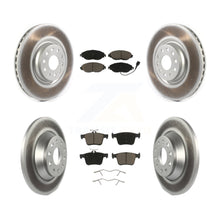 Charger l'image dans la galerie, Front Rear Coated Disc Brake Rotor &amp; Ceramic Pad Kit For Volkswagen Tiguan Jetta
