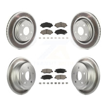 Load image into Gallery viewer, Front Rear Coated Disc Brake Rotors And Ceramic Pads Kit For Jeep Wrangler JK