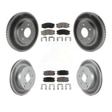Front Rear Coated Brake Rotor & Ceramic Pad Kit For Chevrolet Equinox Saturn Vue