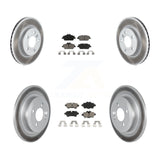 Front Rear Coated Disc Brake Rotors And Ceramic Pads Kit For Mini Cooper