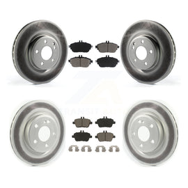 Front Rear Coat Brake Rotor Ceramic Pad Kit For Mercedes-Benz GLA250 CLA250 QX30