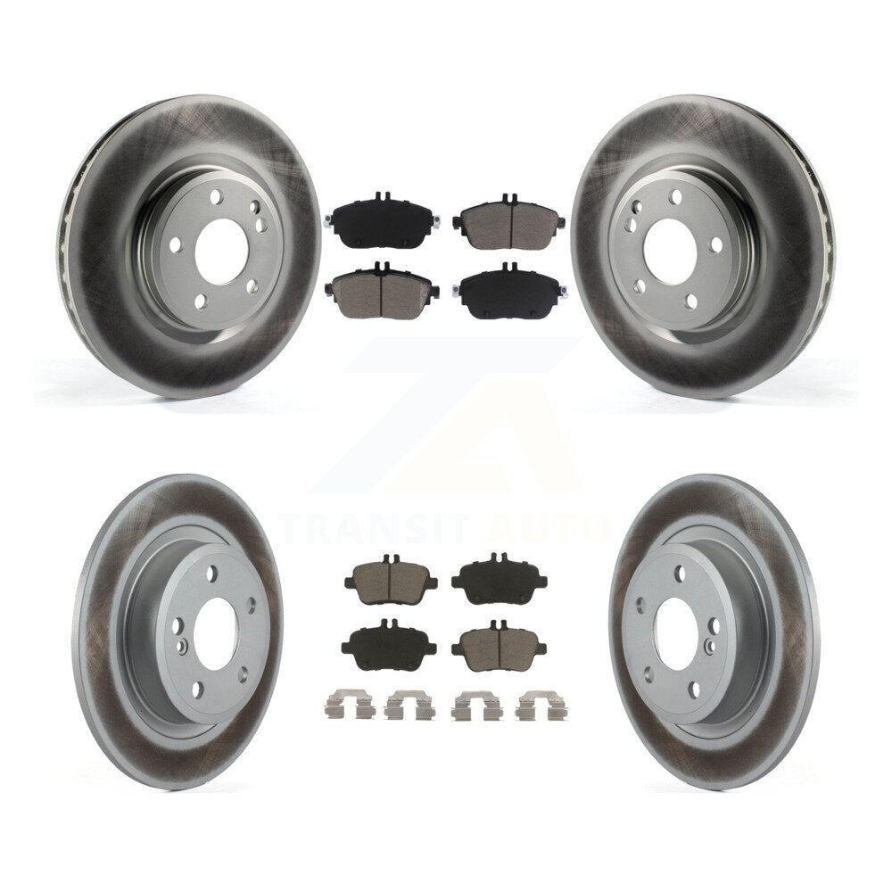 Front Rear Coat Brake Rotor Ceramic Pad Kit For Mercedes-Benz GLA250 CLA250 QX30