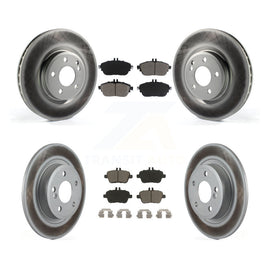 Front Rear Coat Brake Rotor Ceramic Pad Kit For Mercedes-Benz GLA250 CLA250 QX30
