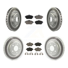 Charger l'image dans la galerie, Front Rear Coated Disc Brake Rotors And Ceramic Pad Kit For Mercedes-Benz CLA250