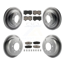 Charger l'image dans la galerie, Front Rear Coat Brake Rotor Ceramic Pad Kit For Toyota Tundra Sequoia Lexus Land