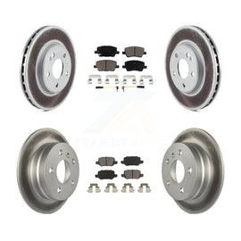[Front+Rear] 2006-2011 Mercedes-Benz B200 Premium Coated Rotors & Ceramic Pads Brake Kit For Max Braking