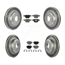 Charger l&#39;image dans la galerie, Front Rear Coated Disc Brake Rotors &amp; Ceramic Pad Kit For BMW 535i xDrive 535d 5