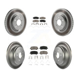 [Front+Rear] 2011-2014 Honda Odyssey Premium Coated Rotors & Ceramic Pads Brake Kit For Max Braking