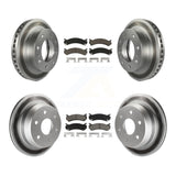 Front Rear Coat Brake Rotors Ceramic Pad Kit For Chevrolet Silverado 2500 HD GMC