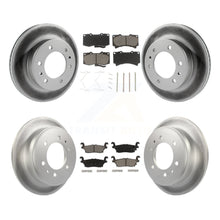 Charger l'image dans la galerie, Front Rear Coated Disc Brake Rotors And Ceramic Pads Kit For Hummer H3 H3T