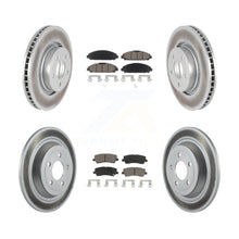 Load image into Gallery viewer, Front Rear Coated Disc Brake Rotors And Ceramic Pads Kit For Ford Mustang