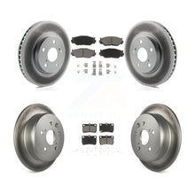 Charger l'image dans la galerie, Front Rear Coated Disc Brake Rotors And Ceramic Pads Kit For Lexus IS250