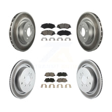 Charger l&#39;image dans la galerie, Front Rear Coat Disc Brake Rotors Ceramic Pad Kit For Land Rover LR4 Range Sport