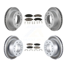 Charger l'image dans la galerie, Front Rear Coat Brake Rotors Ceramic Pad Kit For Chevrolet Silverado 1500 Hybrid