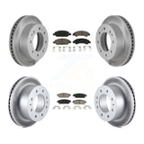 Front Rear Coat Brake Rotors Ceramic Pad Kit For Chevrolet Silverado 1500 Hybrid
