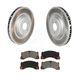 [Front] 2015-2017 Porsche Macan S Premium Coated Rotors & Ceramic Pads Brake Kit For Max Braking