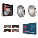 [Front] 2015-2017 Porsche Macan S Premium Coated Rotors & Ceramic Pads Brake Kit For Max Braking