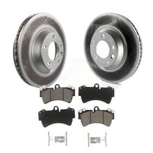 Charger l&#39;image dans la galerie, Front Coated Brake Rotors Ceramic Pad Kit For Audi Q7 Porsche Cayenne Volkswagen