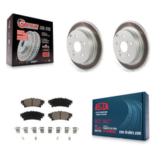 Load image into Gallery viewer, Rear Coated Disc Brake Rotors And Ceramic Pads Kit For Toyota Prius V Mirai