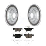 Rear Coated Disc Brake Rotors And Ceramic Pads Kit For Honda Civic