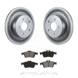Rear Coat Disc Brake Rotor Ceramic Pad Kit For Ford Escape Transit Connect C-Max
