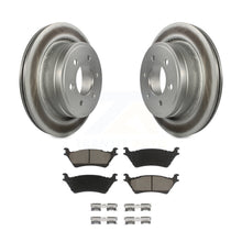 Charger l&#39;image dans la galerie, Rear Coated Disc Brake Rotors And Ceramic Pads Kit For Ford F-150