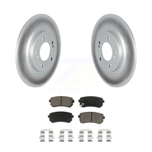 Load image into Gallery viewer, Rear Coat Brake Rotors Ceramic Pad Kit For Kia Cadenza With Manual Parking