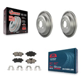 Rear Coated Disc Brake Rotors And Ceramic Pads Kit For Mini Cooper