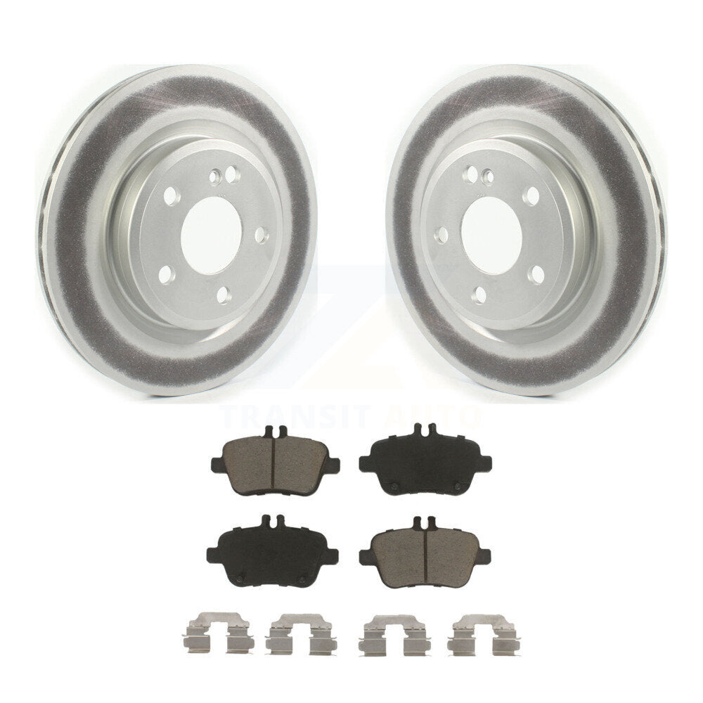 Rear Coated Brake Rotor Ceramic Pad Kit For Mercedes-Benz GLA250 CLA250 INFINITI