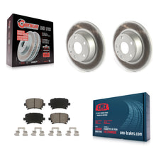 Load image into Gallery viewer, Rear Coated Disc Brake Rotors And Ceramic Pads Kit For Audi TT Quattro