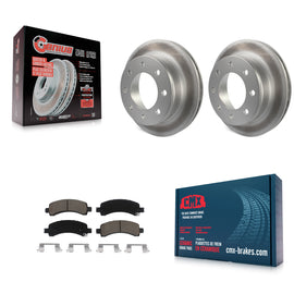 Rear Coat Brake Rotor Ceramic Pad Kit For Chevrolet Express 3500 2500 GMC Savana