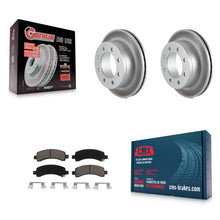 Load image into Gallery viewer, Rear Coat Brake Rotor Ceramic Pad Kit For Chevrolet Express 3500 2500 GMC Savana