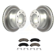 Charger l&#39;image dans la galerie, Rear Coated Disc Brake Rotors And Ceramic Pads Kit For Chevrolet Express 4500