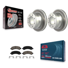 Load image into Gallery viewer, Rear Coated Disc Brake Rotors And Ceramic Pads Kit For Chevrolet Express 4500