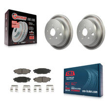 Load image into Gallery viewer, Rear Coated Disc Brake Rotors And Ceramic Pads Kit For Subaru WRX